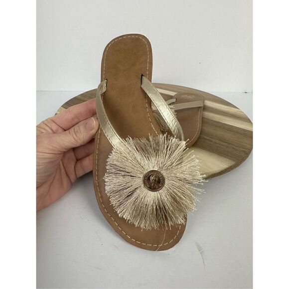 CAMEL TOES women's 7 Sandals Pom Pom Coin Shoes - Picture 5 of 10